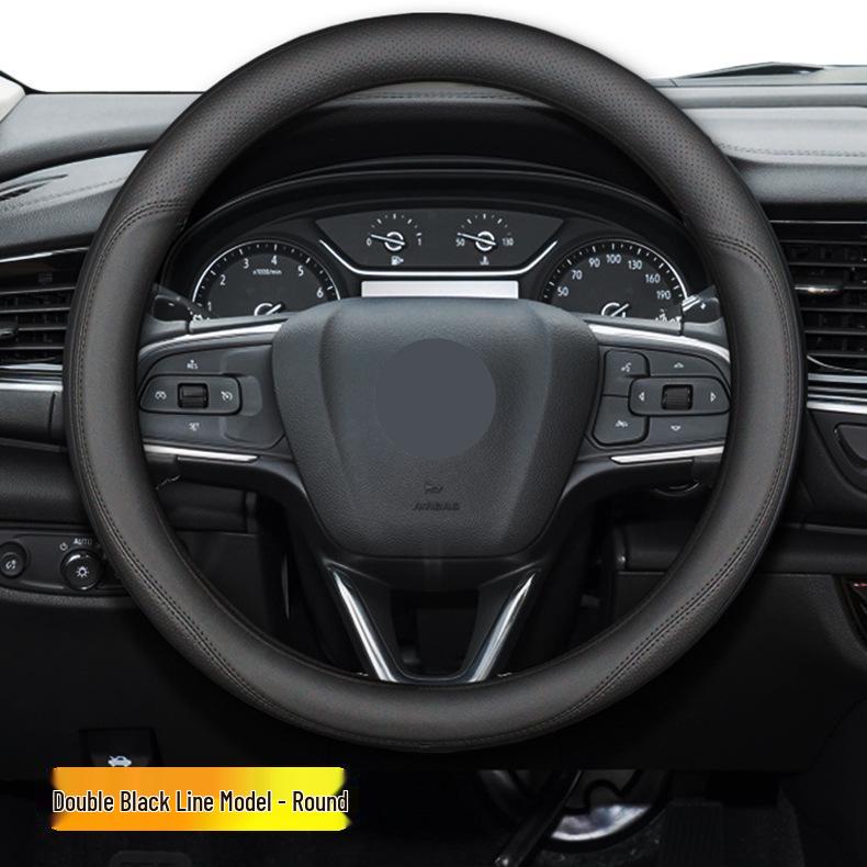 Leather Steering Wheel Cover for Wuling Rongguang Trucks (2012-2023 Models)