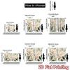 Set Of 2 Flat Printing Curtains Without Rod Floral Spring Design Holiday April Fools Is Day Printed Semi Curtain With Light Filtering Polyester