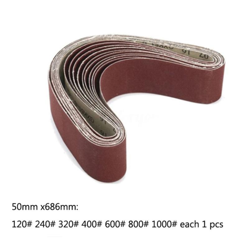 Sanding Belts/Disc Sanding Polishing Paper 40-1000 Grit Assortment Metal Grinding Aluminium Bands Polisher Oxide Sander