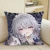 SakuyaS IIzayoi TTouhou Square Sofa Pillow Cover Solid Color Living Room Home Decor Cushion Case