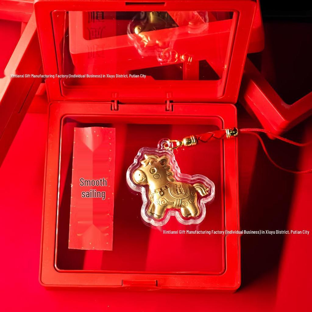 2026 New Year Lucky Money Keychain & Phone Pendant - Business Souvenir