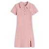 2026 Summer Pure Desire White Polo Collar Dress - Hip-Hugging Short Skirt for Women