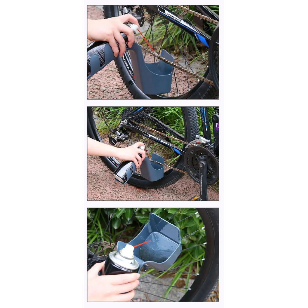 Kettingreiniger Motorfiets / Fiets Olievlek Opberg Gereedschapskist Kettingreinigingsmiddel Olie Anti-spat Gereedschapsset Kettingsmeermiddel Anti-spuit