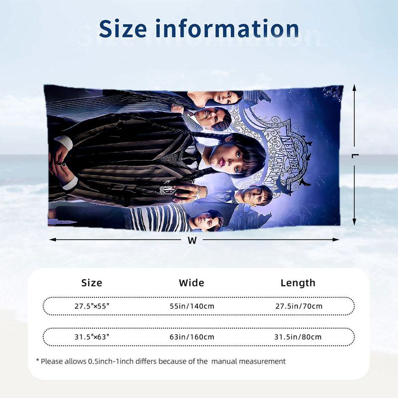 Large Beach Towel Quick Dry Absorbent Towel For Beach IndoorThe Addams Family