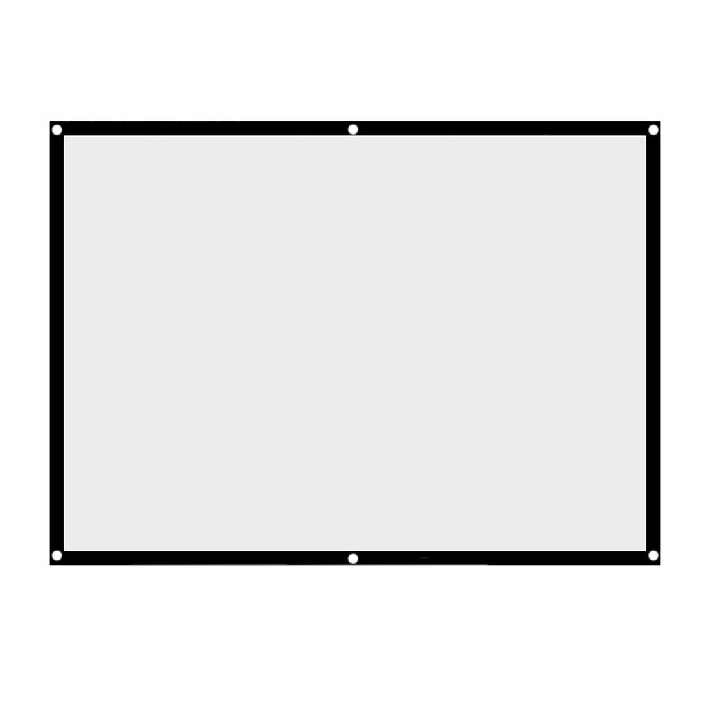 1pc Portable Foldable NOn crease White Projector Curtain Projection Screen 4:3 (84inch)
