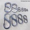 Stainless Steel S-Buckle Double-Head Hook: Outdoor Quick Release 8-Shaped Keychain