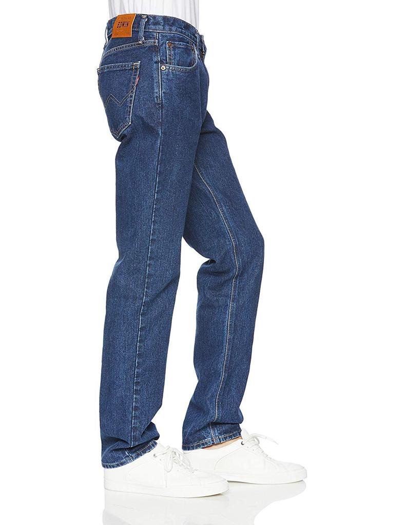 Edwin Jeans Regular Straight Denim Made In Medium Blue Size 30 E403, Pants, Japan, Men's, 2,