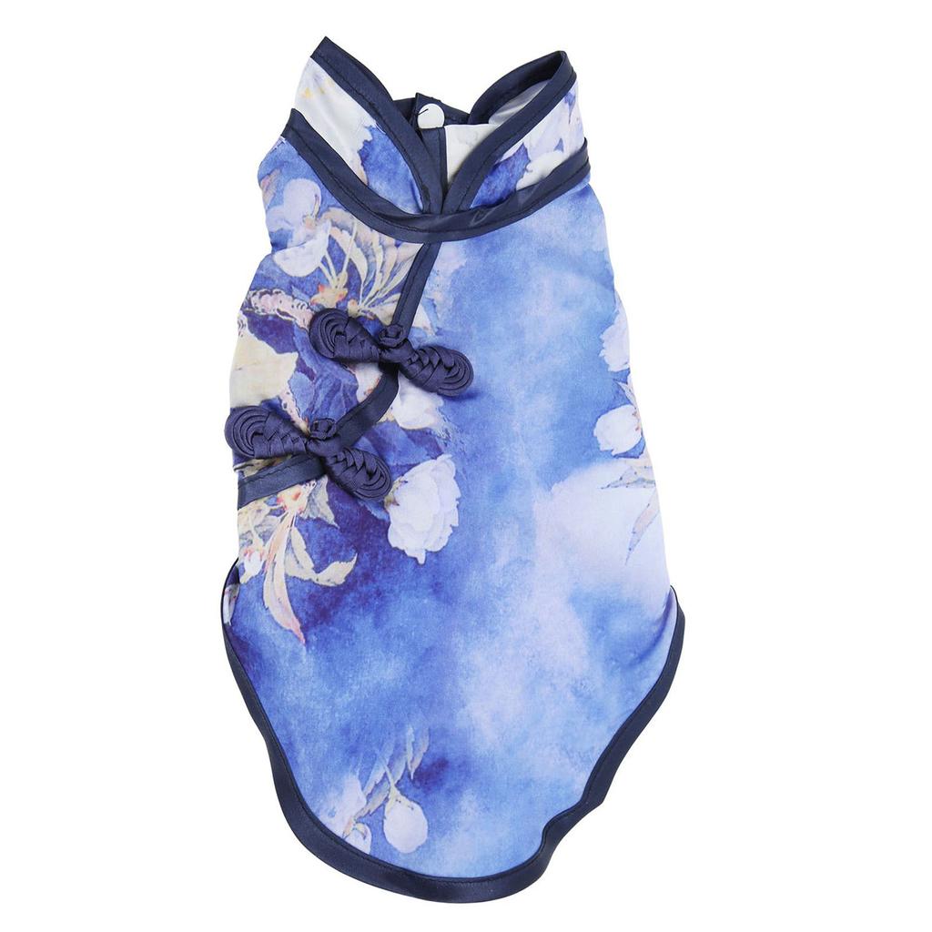 Pet Cheongsam Cotton Soft Skin Friendly Chinese Style Small Pet Skirt for Rabbits Dogs