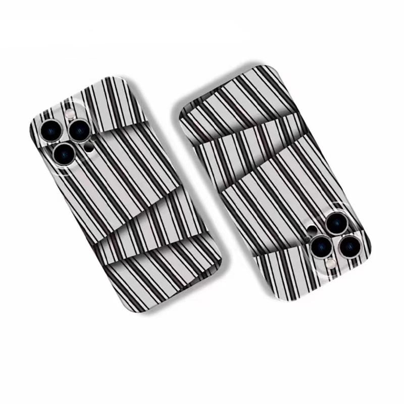 Irregular vertical lines are suitable for iPhone16 Apple 1514PLUS new 13 mobile phone case 12 protective case 11pro.