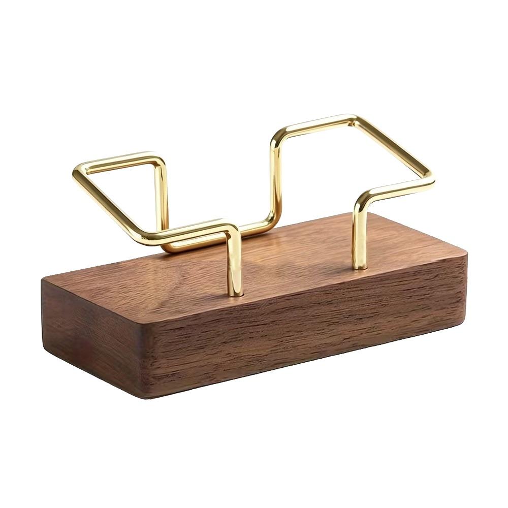 Multiple Styles Name Card Stand Wooden Desktop Card Holder Desk Card Display Rack  Hotel