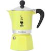Italian Coffee Maker - BIALETTI - RAINBOW - 6 Cups - 0.30 L - Yellow