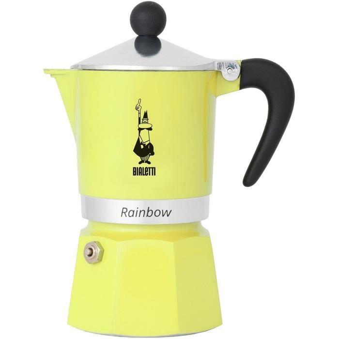 Cafetière italienne - BIALETTI - RAINBOW - 6 tasses - 0,30 L - Jaune