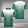 Men 3D T-Shirts Short Sleeve Summer Clothing New Large Size Sports Unisex  Running Round Neck Tops