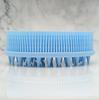 Exfoliating Silicone Body Brush,2 in 1 Bath and Shampoo Brush,Wet and Dry Scalp Massager,Premium Silicone Loofah,Lathers Well