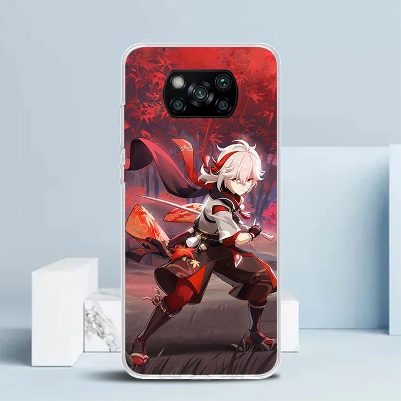 Kazuha Genshin Impact Phone Case For Xiaomi Poco F7 Ultra X5 X6 X7 Pro M7 Redmi 15C 15 13C 13 12C 12 10C 10 10A 9 9C 9A 9T Cover