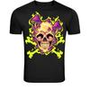 Psychedelic Skull Mushroom T-Shirt - Trippy Skull Shroom Graphic