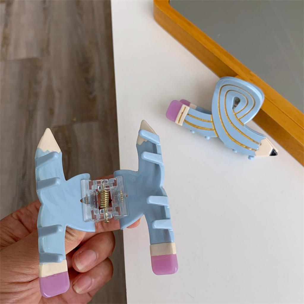 Acetate Pencil Hair Claw Clip for Female School Event Jaw Clip Daily Wear Elegant Hair Styling Clip for Various Occasion