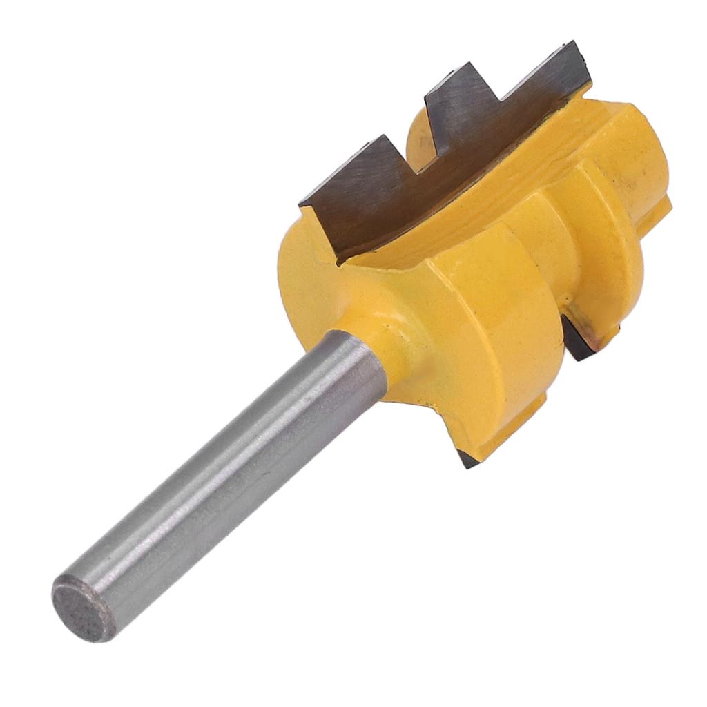 Reversible Glue Joint Router Bit Square Tooth T Slot Milling Cutter with 14in Round Shank