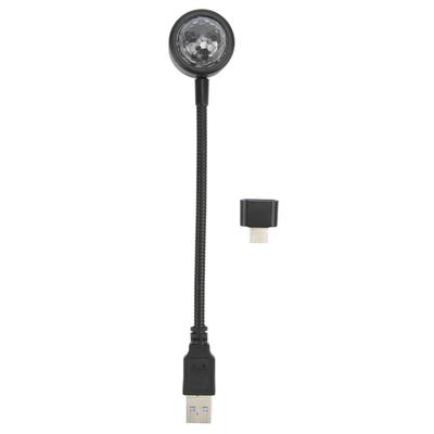 USB Star Projector Night Light LED Voice Control Adjustable 360 Degrees Rotation Romantic Portable for Car Home(TYPE C