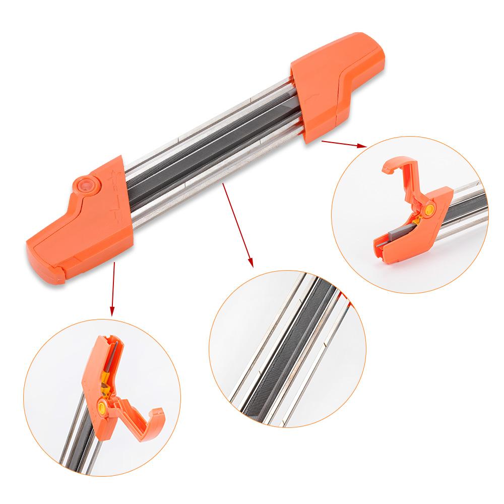2 In 1 Easy Mini File Chainsaw Chain Sharpener 3/8 P 4.0mm Saw Teeth Set Fast Sharpen With 2pcs 5/32 Inch Files Chain Sharpener