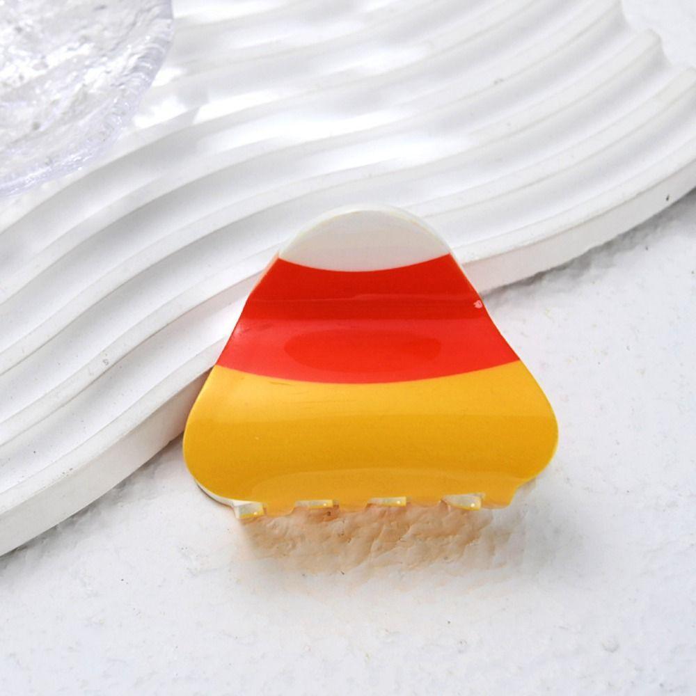 Acrylic Pumpkin Hair Claw Pumpkin Pumpkin Crab Clip Creative Ghost Claw Clip Holiday