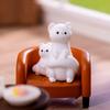 Cute Cartoon Mini Ferret Diy Home Decoration Desktop Kawaii Miniatures Figurines Small Ornament Accessories Crafts Kids Gifts