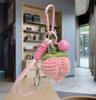 Bright Future Crochet Keychain - Handmade Bag Decoration for Teacher's Day