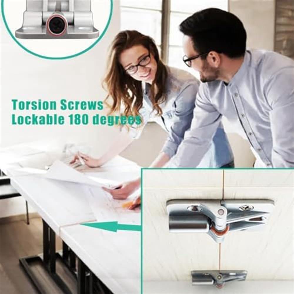 Adjustable 180 Degree Hinge, Locking Hinge Folding Hinge, Adjustable Door Hinge, Leaf Table Hinge, 4PCS Easy Install Easy To Use