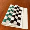 Portable Leather Chess Board Light Weight Tournament Chess Mat Rolling up Leather Chess Board Chessboard Gift for Kids Adult