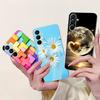 For Samsung A15 Case SM-A155F Clear Luxury Cute Fashion Flowers Funny Painted Back Cover For Samsung Galaxy A15 Phone Case Funda