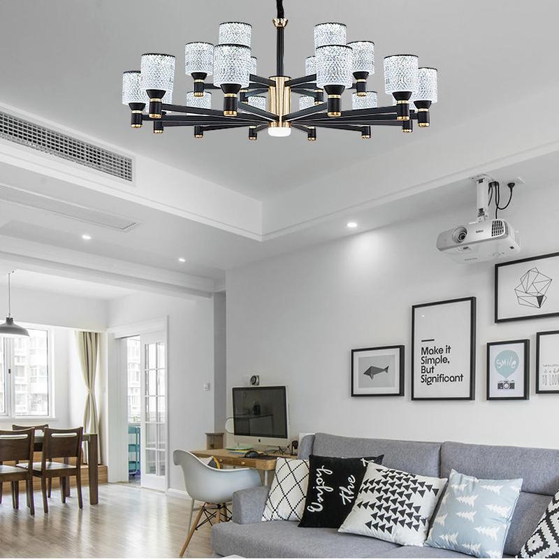 Lámpara nórdica moderna minimalista para sala de estar, lámpara de comedor, lámpara de dormitorio, iluminación atmosférica de lujo europea, iluminación para el hogar