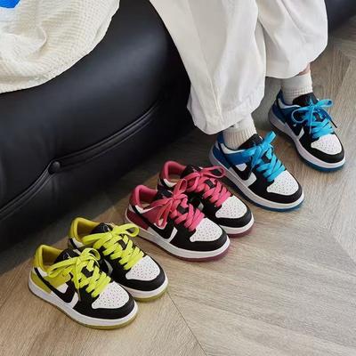 Children's Board Shoes 2025 New Children's and Girls' Shoes Autumn Breathable Boys' Sports Shoes Non-slip Low-top Tide