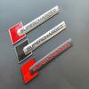 3D Metaal Supercharged Embleem Badge Sticker Auto Sticker Voor Audi Q7 S Line A6 C6 A8 D4 S4 B8 S6 C5 V6 Supercharged Logo Accessoires