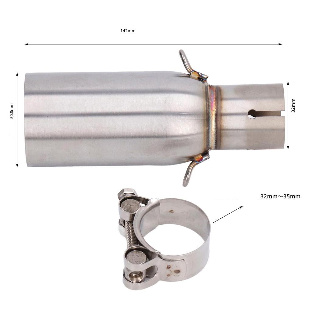 Exhaust Intermediate Tube Exhaust Mid Pipe Motorcycle Intake and Exhaust Parts Direct Replacement for