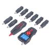 Network Wire Finder with 8 Adapters Cable Length POE Tester LCD Screen Break Point Checker