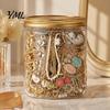 Decorative Jewelry Jar 35/40/45/50/60Pcs Mystery for Women, Box with Assorted Random Necklaces Earrings Rings Bracelets, Silver Golden Plated