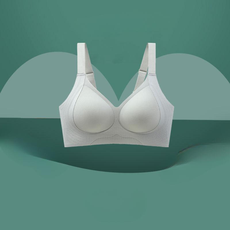 Seamless Bra Women's Lift Top Support Anti-sagging Corset Large-sized Women's Underwear Gathering and Retracting Accessory Breasts Adjustable Bra