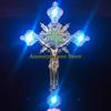 F26C Church Relics Figurines Night Light Crucifix Jesus Christ for Cross Catholic Ant