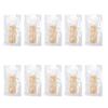 Jeanoko 10 Pcs Edible Drying Sheep Sausage Casing for Homemade Sausages Ham 10 Sticks Individually Packaged Edible Collagen Casings Dry Sausage for