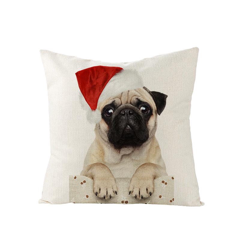 Nordic Polyester Pillow Cover New Christmas Cushion Cover Cartoon Print Series Pillow Cover Home