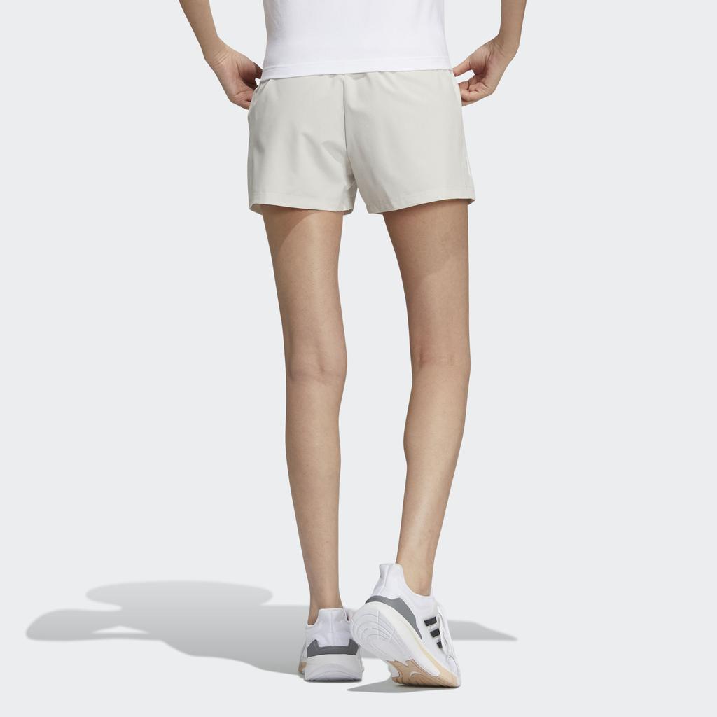 Adidas Side Stripe Straight Shorts Women Bottoms Light-Grey HF2468