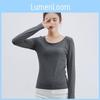 Classic Cotton Blend Women Ladies Long Sleeve Plain T-shirt With Timeless Appeal