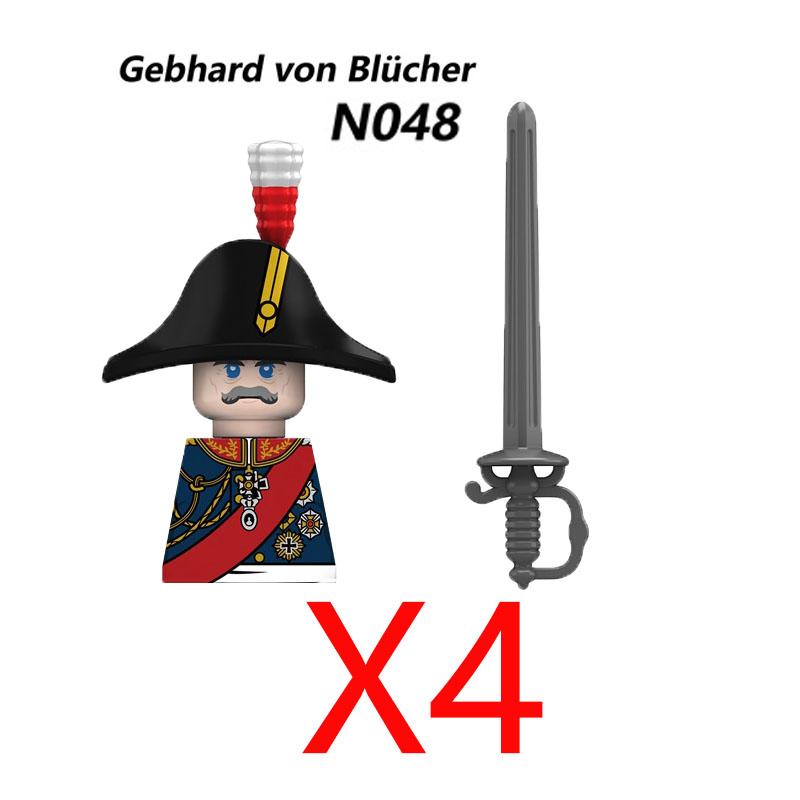 Military Medieval Building Blocks Napoleonic Wars Castle Knight Soldier Figures Weapons Guns British French Army Infantry MOC