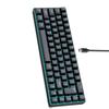 Russian English Dual Language Keyboard 68-Key RGB Backlit Gaming Mechanical Keyboard for Gaming