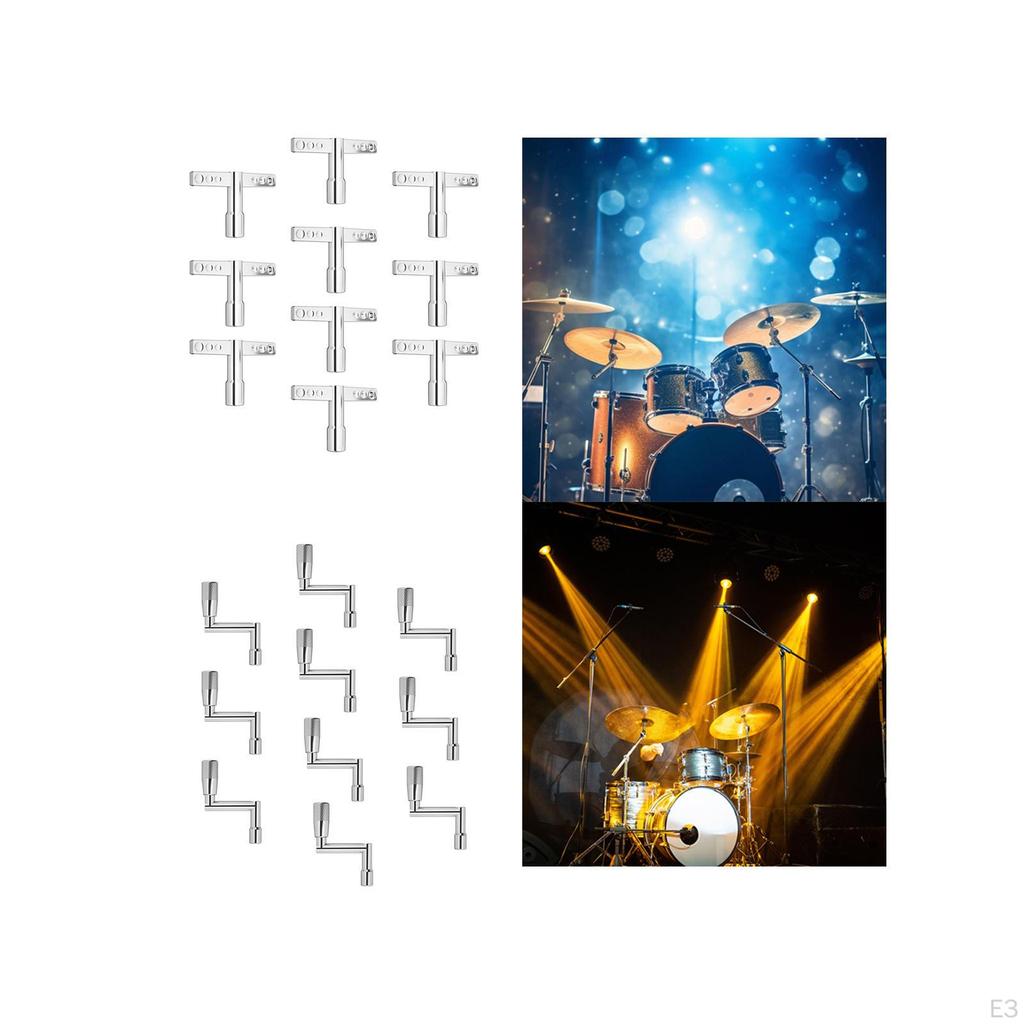 10 Pieces Drum Tuner Key Universal Ergonomic Tuning Percussion Instrument Lightweight