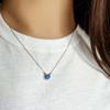 Silver Necklace with Opal 0.219ct (2126591)
