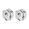 2Pcs D Bore Clamp Aluminum Alloy High Load Clamping Collar for Connecting Shaft Column 14in Center
