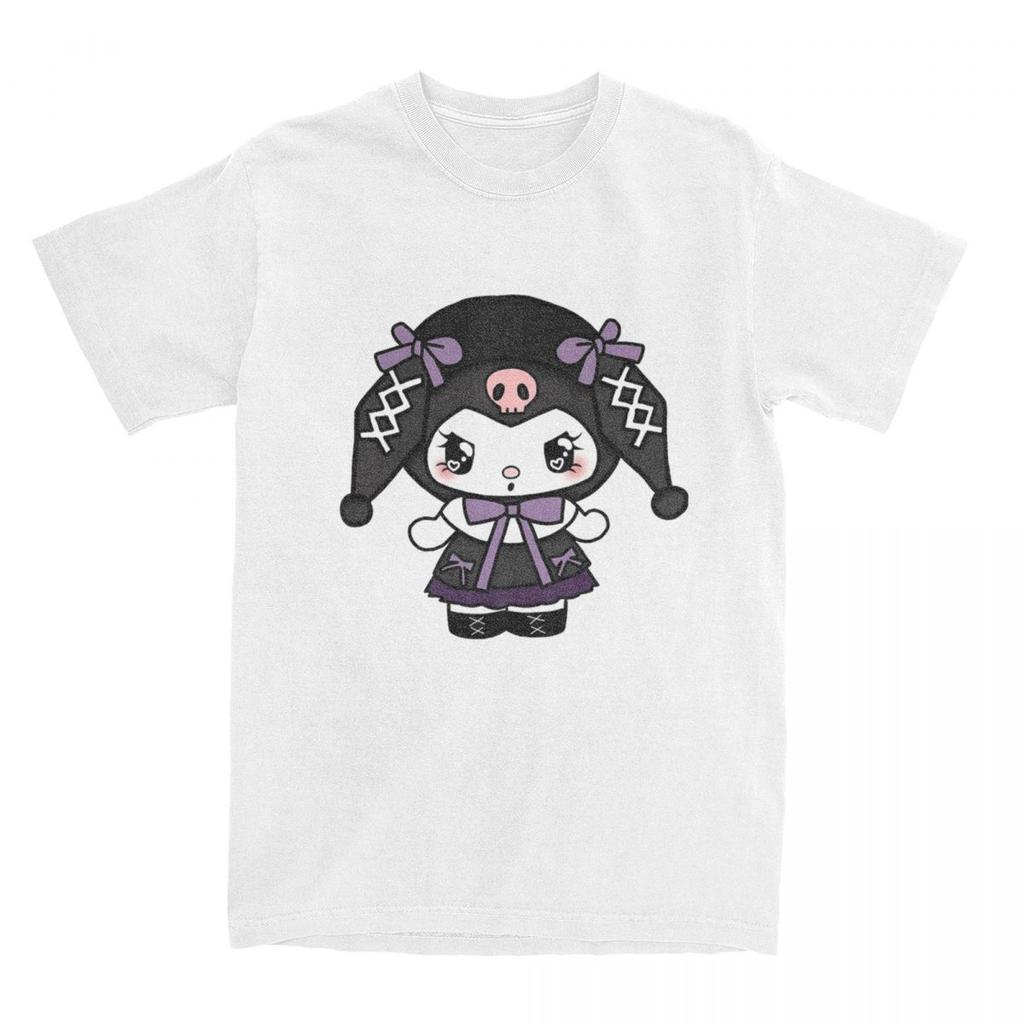 Kuromi Lolita T Shirt Amusing O-Neck Vintage Streetwear Short Sleeve Casual Cotton Versatile Harajuku Stylish Funny Unisex Tops