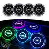 1/2PCS Car Luminous Water Cup Pad LED Atmosphere Light For Insignia Astra Antara Meriva Zafira H G Corsa B Car Styling