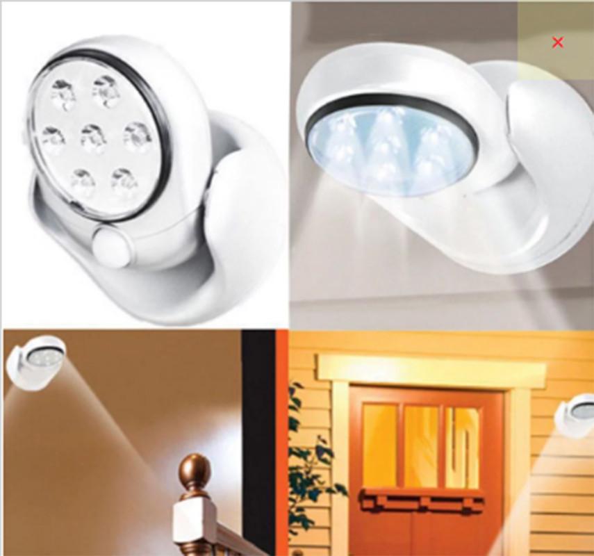 Human Body Sensor Night Light With 360 Degree Rotation For Hallway And Home Use